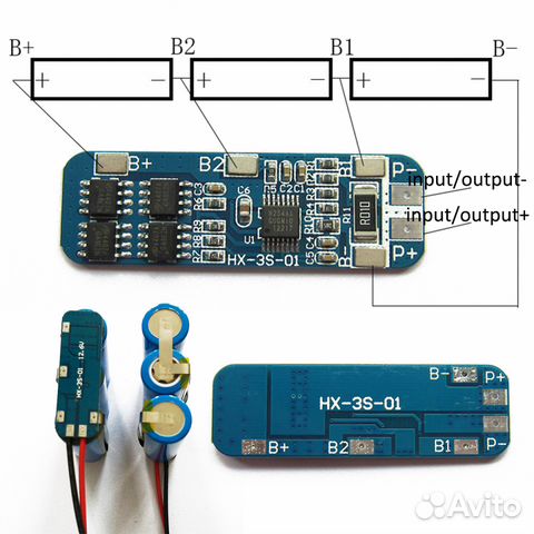 Контроллеры заряда BMS банок 1S/2S/3S/4S/5S/6S/10S