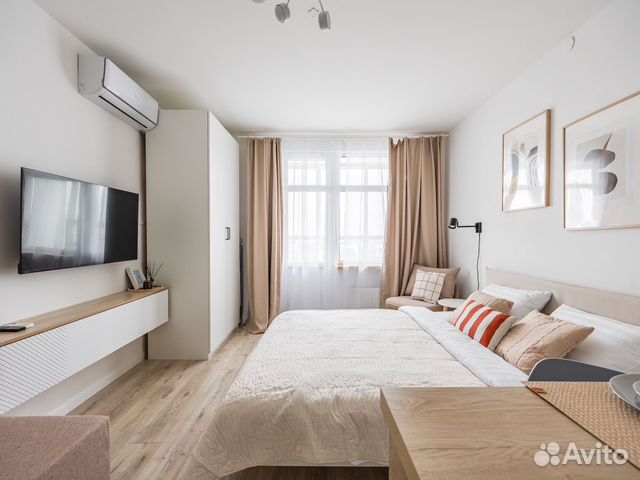 

Квартира-студия, 27 м², 2 кровати