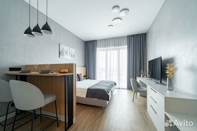 

Квартира-студия, 30 м², 1 кровать