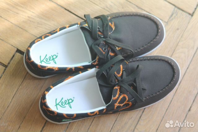 Кеды, лоферы Keep shoes черные (новые)