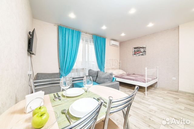 

Квартира-студия, 30 м², 2 кровати
