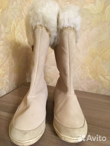 Меховые сапоги Adidas