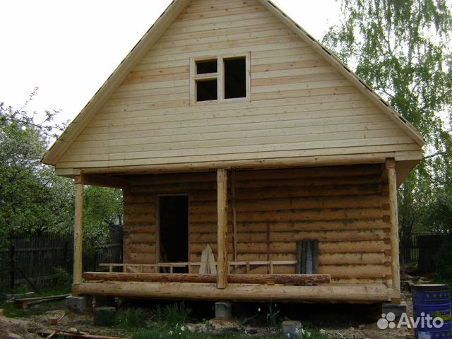 Сруб бани 6х4+ 2