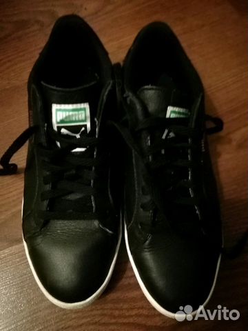 Кеды чёрные кожаные Puma