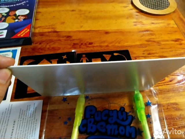 Планшет рисуй светом пластик оптом + 2ручки+2тр-та