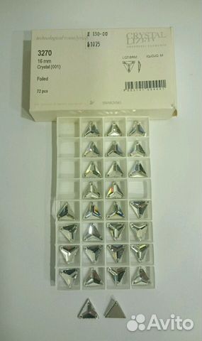 Стразы пришивные swarovski 3270 16мм Crystal Стразы пришивные swarovski 3270 16мм Crystal