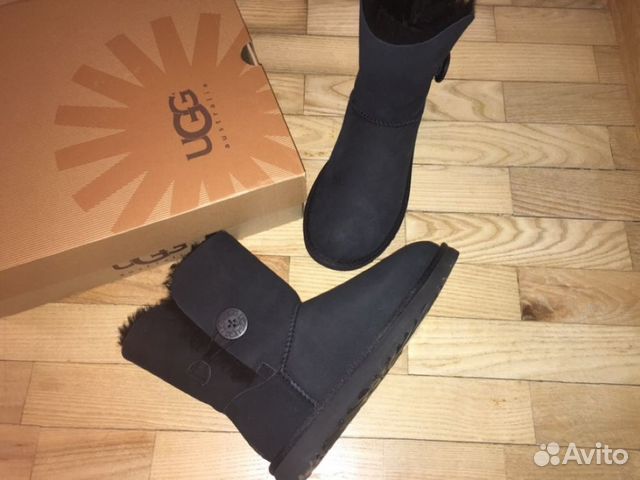 Угги Ugg оригинал пуговичка натуральная замша мех