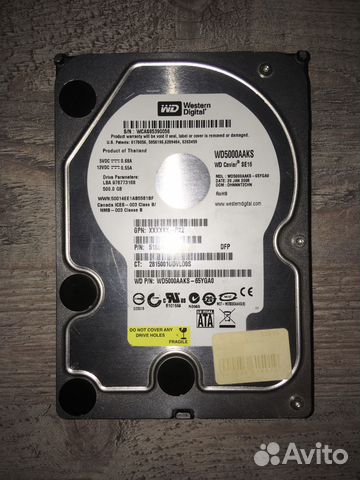 Винчестер 500Гб Western Digital