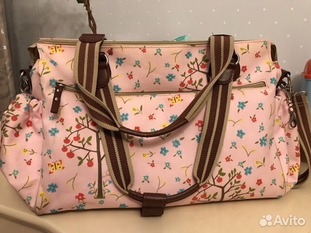 Сумка для мамы двойни Pink Lining