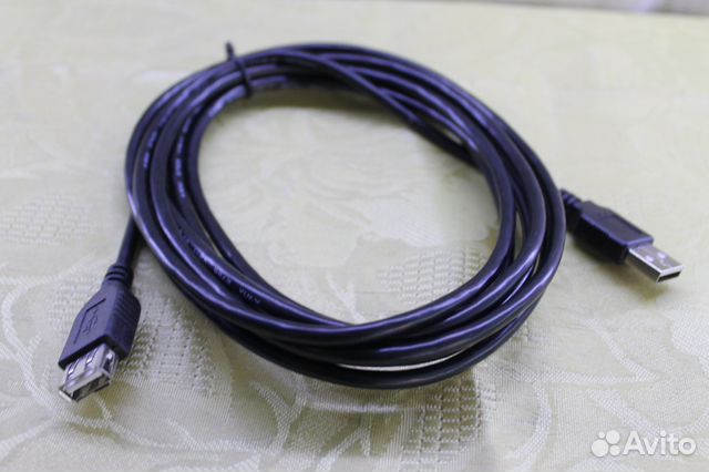 Удлинитель USB 2.0 чёрный 3м