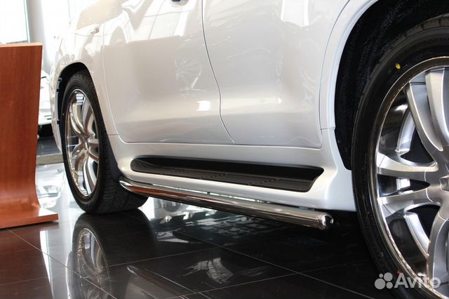 Защита бампера лексус LX570 и порогов Lexus LX570