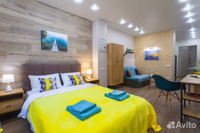 

Квартира-студия, 34 м², 2 кровати