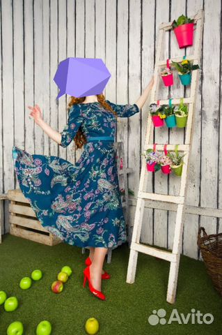 Макухин платье шелк