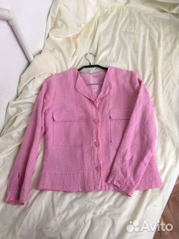 Жакет пиджак накидка льняной