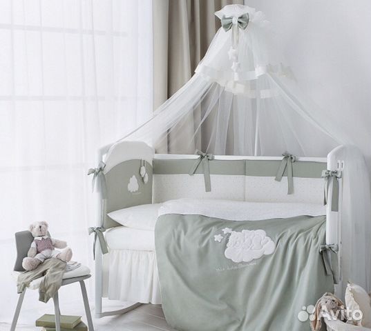 Комплект в кроватку Perina Бамбино Олива Комплект в кроватку Perina Бамбино Олива