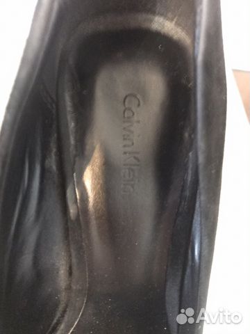 Туфли натур.замша черные Calvin Klein