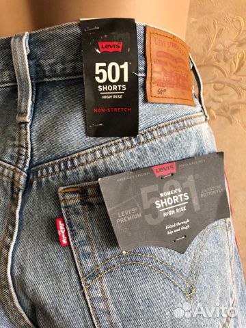 Джинсовые шорты Levi’s 501 новые,оригинал