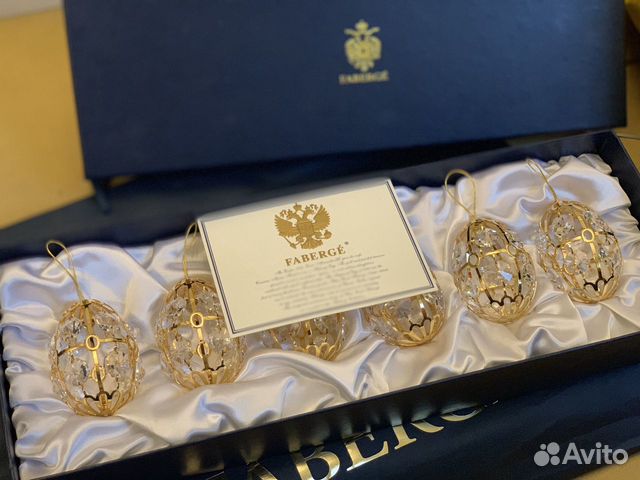 Набор Faberge из 6-и ёлочных игрушек Набор Faberge из 6-и ёлочных игрушек