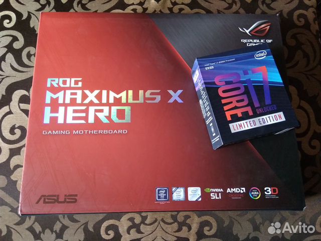 I7 8086k + asus ROG Maximus X Hero