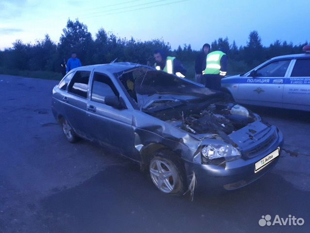 LADA Priora 1.6 МТ, 2009, битый, 100 000 км