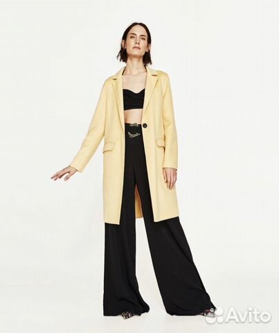 Жёлтое пальто Zara Жёлтое пальто Zara