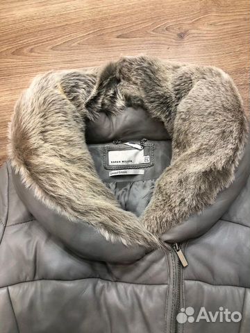 Кожаная куртка Karen Millen утеплённая с натуральн Кожаная куртка Karen Millen утеплённая с натуральн