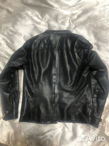 Куртка кожаная massimo dutti (M)