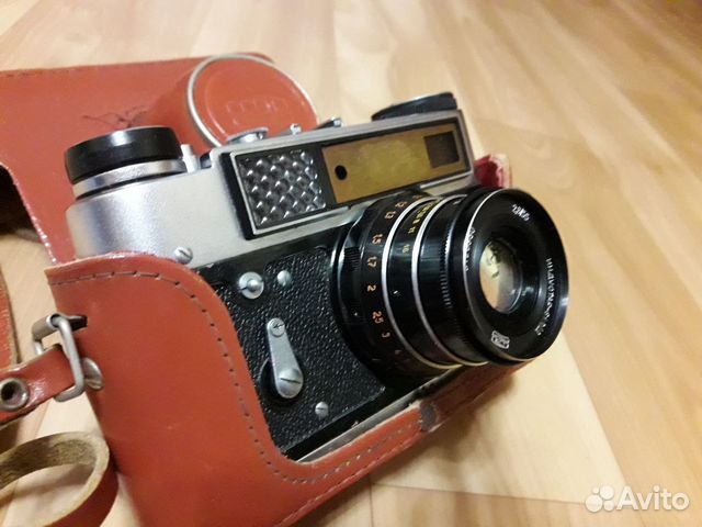 Фотоаппарат Фэд 5С и фотовспышка Чайка