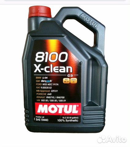 Масло моторное Motul 8100 X-Clean 5w-40 Масло моторное Motul 8100 X-Clean 5w-40