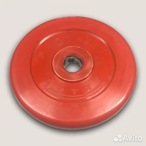 Цветные прорезиненные блины на штангу и гантели