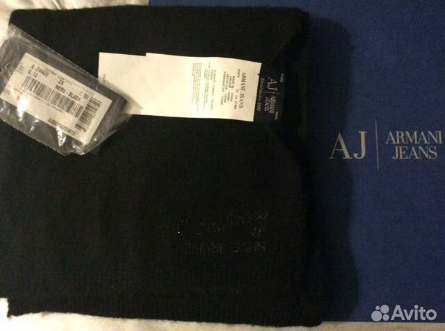 Шарф Armani Jeans кашемир 100. Оригинал. Новый