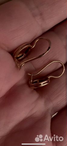 Золотые серьги советские 583 Золотые серьги советские 583