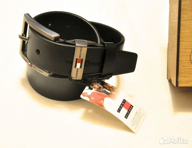 Мужской ремень / Tommy Hilfiger / новый (черный)