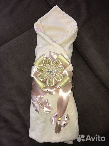 Бант с лентой на выписку из роддома