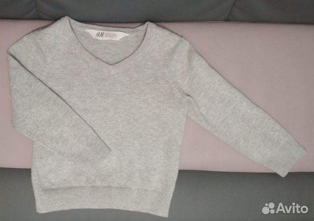 Серый свитер тонкой вязки H&M