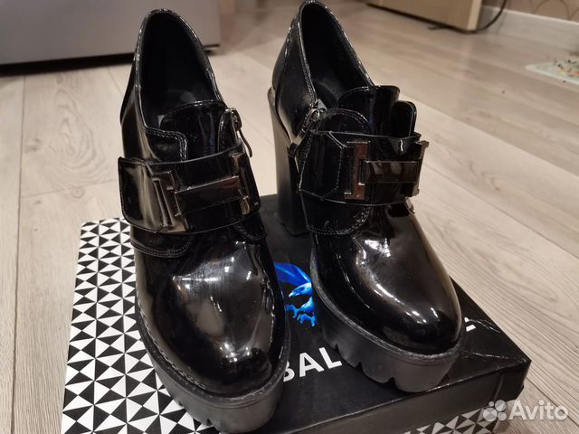 Ботильоны черные лаковые Ботильоны черные лаковые