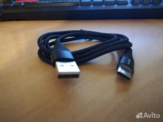 Кабель зарядки type-C с подсветкой 1м