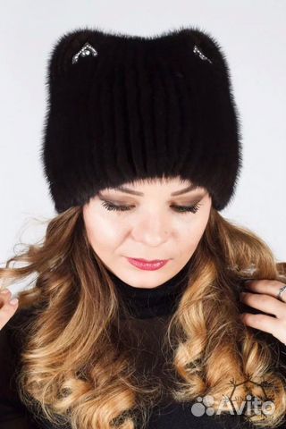 Шапка вязанная норка Шапка вязанная норка