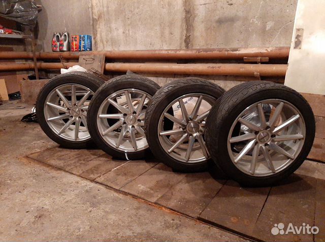 Летние колеса в сборе vossen cvt r17 на резине tri