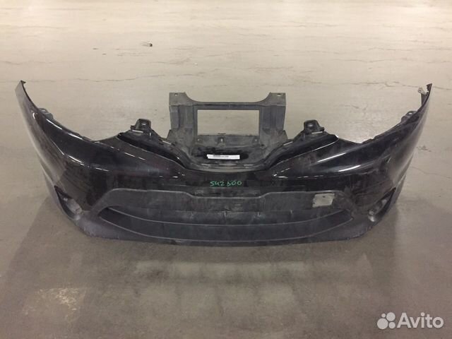 Бампер передний Nissan Qashqai J11 чёрный
