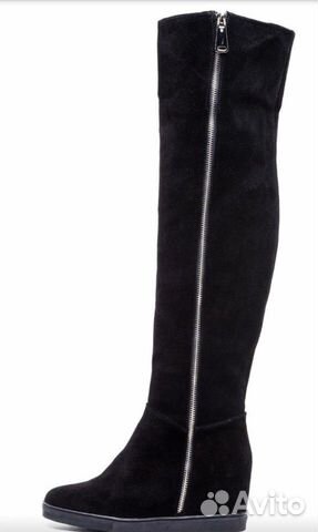 Замшевые ботфорты б/у Замшевые ботфорты б/у