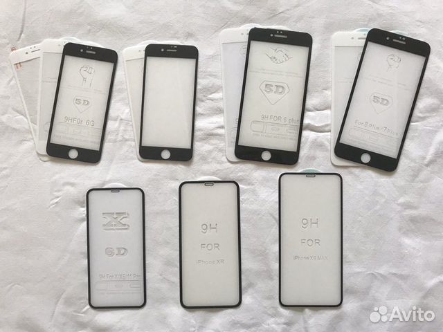 Бронестекла (3d, 5d) на iPhone 4,5,6,7,8 (+)