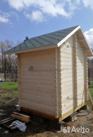 Деревянный душ и туалет 2,5х2 «Тандем» Деревянный душ и туалет 2,5х2 «Тандем»
