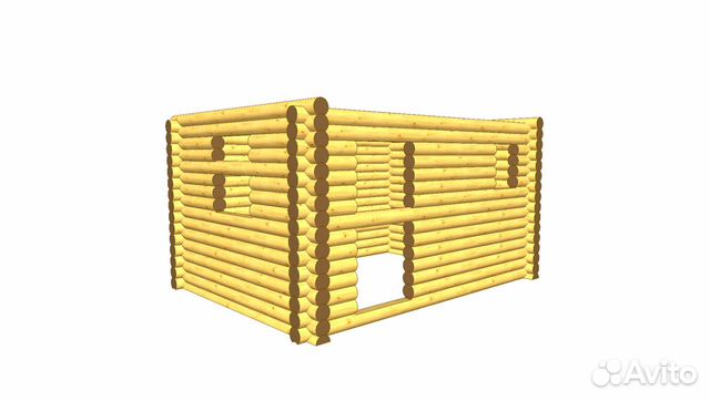 Сруб бани 3х4m, зимний леc. (Арт 2) Сруб бани 3х4m, зимний леc. (Арт 2)