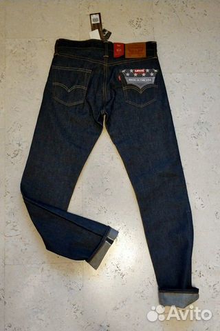 Джинсы Selvedge Raw Levis 511 made in USA