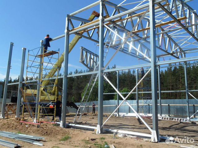 Каркас ангаров и большепролетных зданий
