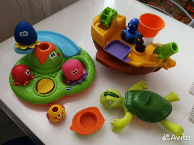 Игрушки для ванной пакетом