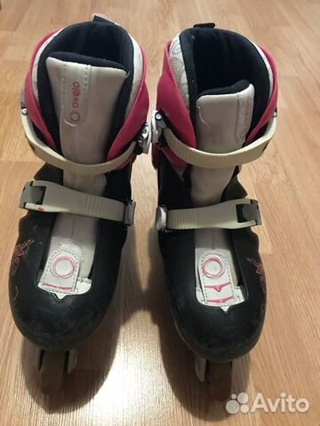 Ролики для девочки oxelo и защита 34/36