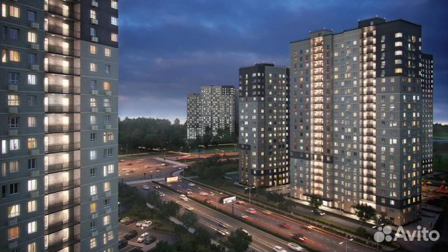1-к квартира, 42.8 м², 9/23 эт. 1-к квартира, 42.8 м², 9/23 эт.