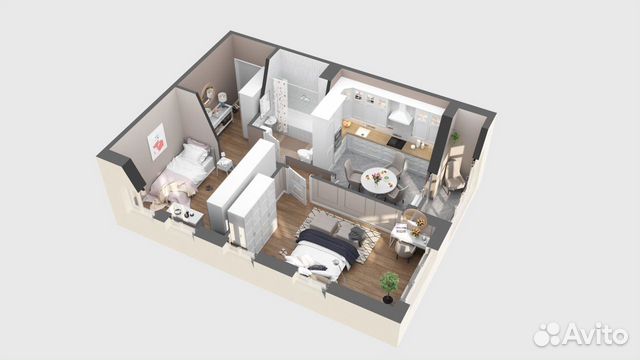 3-к квартира, 96.7 м², 5/16 эт. 3-к квартира, 96.7 м², 5/16 эт.
